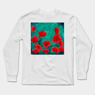 Red Poppies Long Sleeve T-Shirt